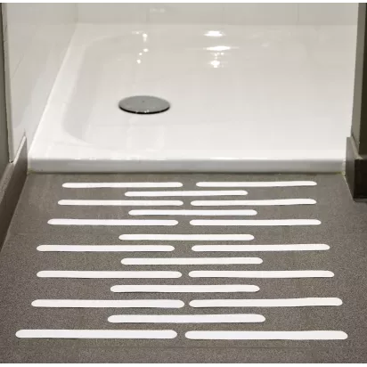 Bandes antidérapantes adhésives pour la salle de bain