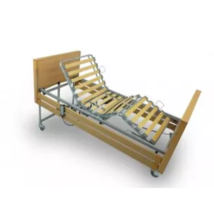 Lit électrique Classique Low - couleur hêtre - occasion Lit électrique Classique Low - couleur hêtre - occasion