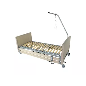 Lit à hauteur variable électrique CLASSIQUE +, chêne grisé - occasion Lit à hauteur variable électrique CLASSIQUE +, chêne grisé - occasion