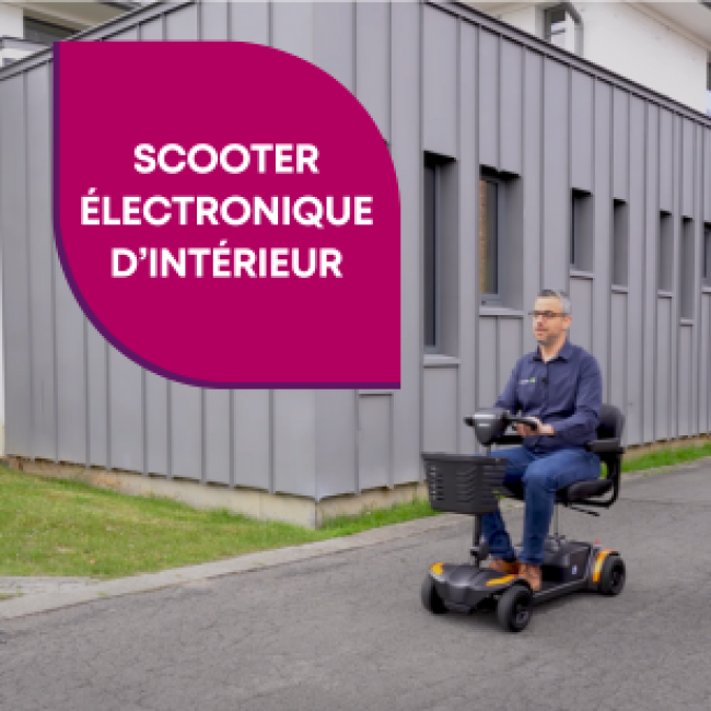 Scooter d’intérieur pour personnes à mobilité réduite – Confort et sécurité avec Qualias