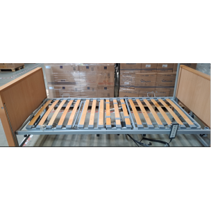 Lit Électrique Médicalisé Classique 90×200 cm – Coloris Hêtre (seconde main)