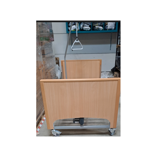 Lit Électrique Médicalisé Classique 90×200 cm – Coloris Hêtre (seconde main)