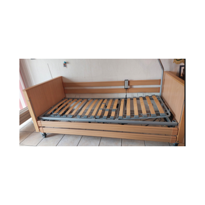 Lit Électrique Médicalisé Classique 90×200 cm – Coloris Hêtre (seconde main)