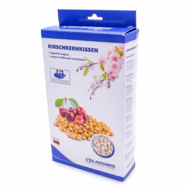 Coussin chauffant avec noyaux de cerises