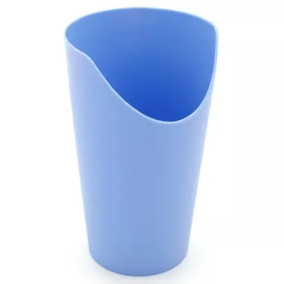 Gobelet avec découpe pour le nez, bleu Gobelet avec découpe pour le nez, bleu