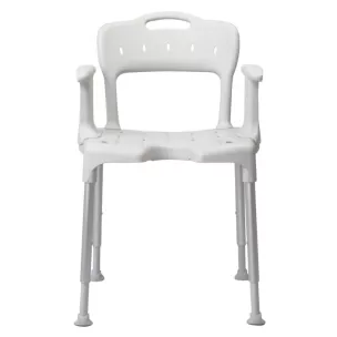 Siège de douche Etac Swift avec accoudoirs et dossier amovible Siège de douche Etac Swift avec accoudoirs et dossier amovible