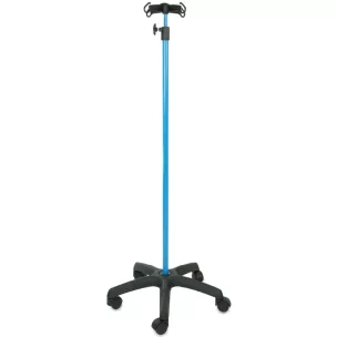 Porte-sérum sur roulettes Porte-sérum sur roulettes