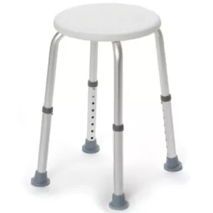 Tabouret de douche réglable en hauteur, blanc Tabouret de douche réglable en hauteur, blanc