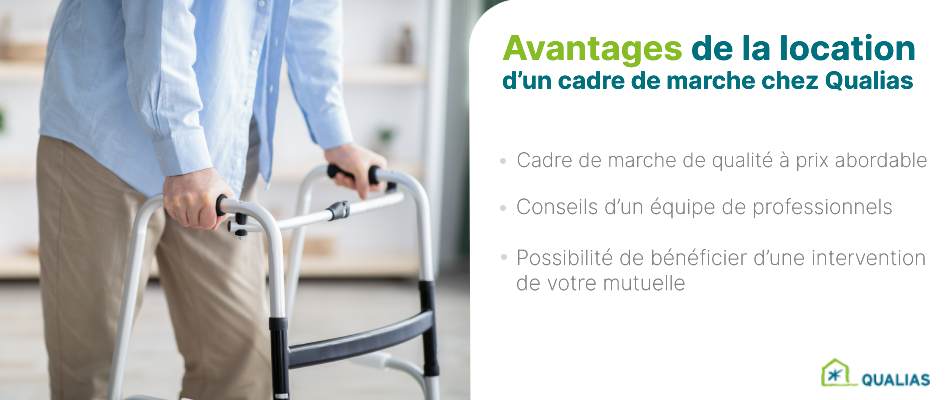 Les avantages de la location d’un cadre de marche chez Qualias