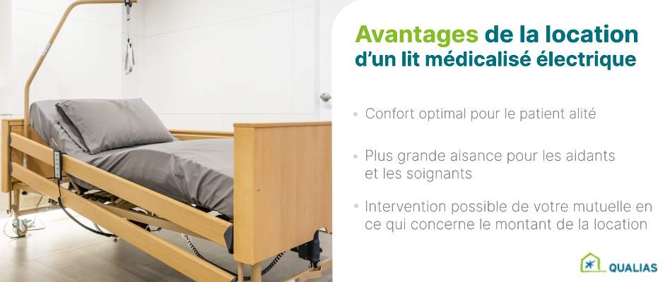 Les avantages de la location d’un lit médicalisé électrique chez Qualias