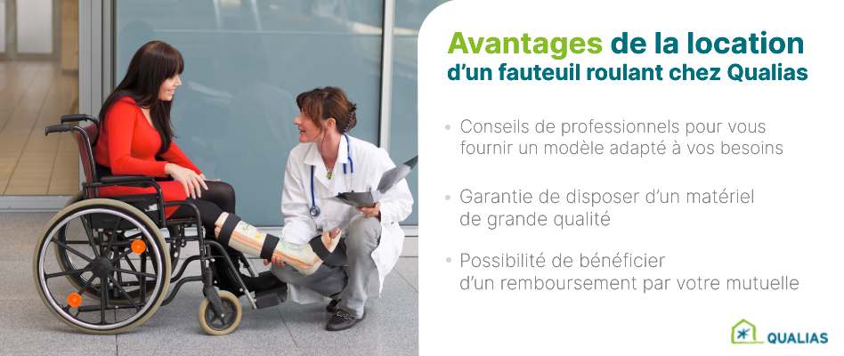 Les avantages de louer un fauteuil roulant chez Qualias
