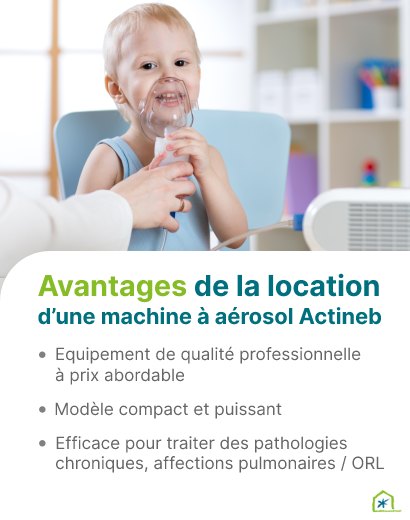 Atouts de louer une machine a aérosol Actineb chez Qualias