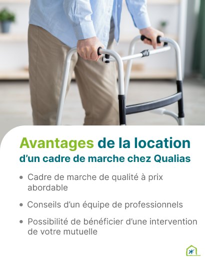 Atouts de louer un cadre de marche chez Qualias