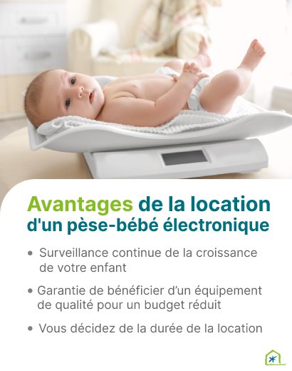Les atouts de louer ce pèse-bébé électronique chez Qualias