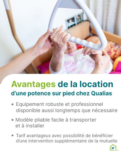 Les atouts de la location d'une potence de lit chez Qualias