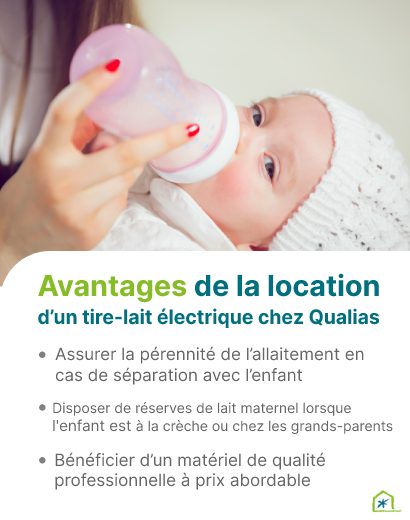 Atouts de louer un tire-lait électrique chez Qualias