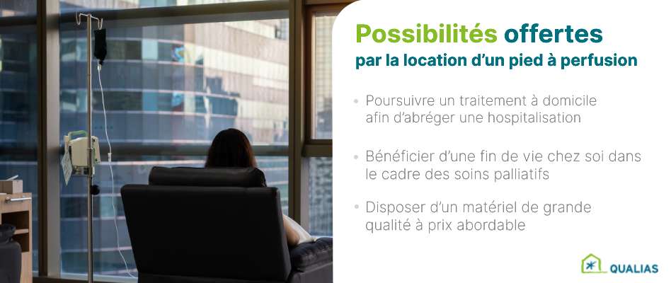 Les possibilités offertes par la location d’un pied à perfusion chez Qualias