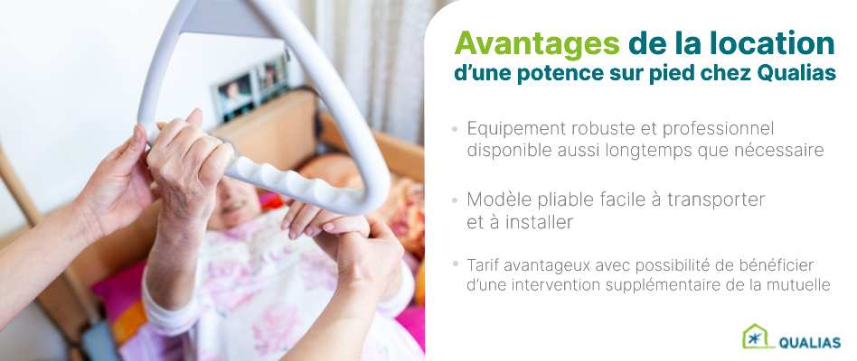 Avantages de louer une potence de lit chez Qualias